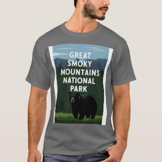 Great Smoky Mountains National Park Travel Art Bea T-shirt