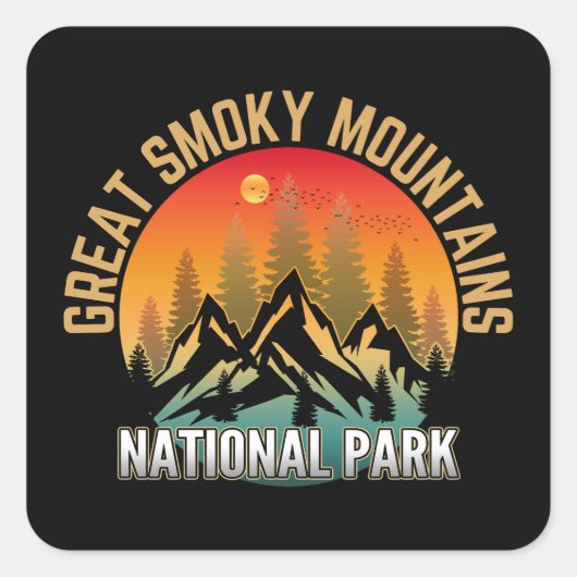 Great Smoky Mountains National Park Vierkante Sticker (Voorkant)