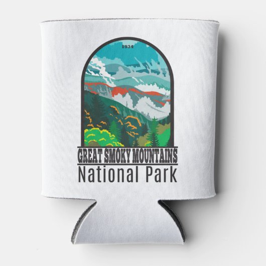 Great Smoky Mountains National Park Vintage Blikjeskoeler (Voorkant)