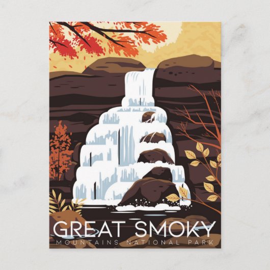 Great Smoky Mountains National Park Vintage Briefkaart (Voorkant)