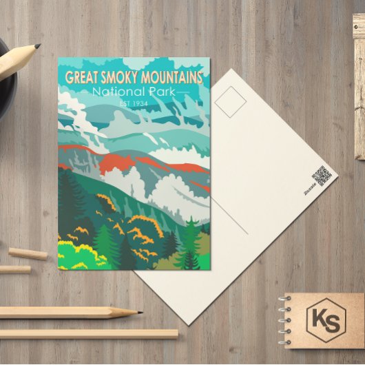 Great Smoky Mountains National Park Vintage Briefkaart