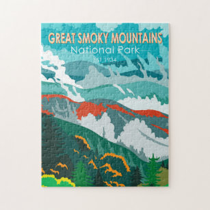 Great Smoky Mountains National Park Vintage Legpuzzel