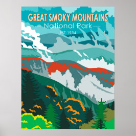 Great Smoky Mountains National Park Vintage Poster