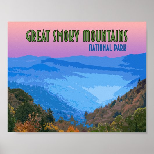 Great Smoky Mountains National Park Vintage Poster (Voorkant)