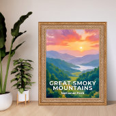 Great Smoky Mountains National Park Watercolor Poster