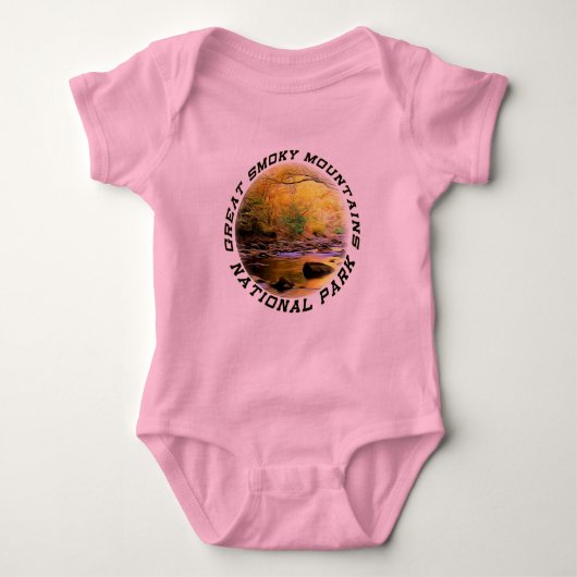 Great Smoky Mountains NP Baby Creeper Romper (Voorkant)