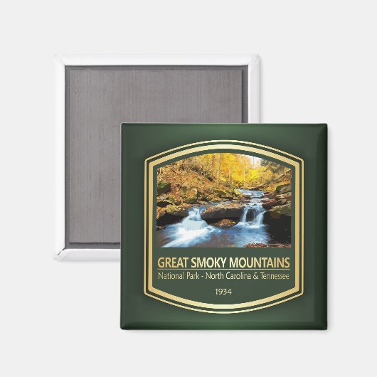Great Smoky Mountains NP (PF) Magneet (Voorkant / Achterkant)