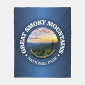 Great Smoky Mountains NP (rd)2 Fleece Deken (Voorkant)
