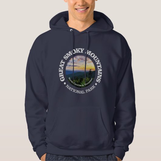 Great Smoky Mountains NP (rd)2 Hoodie (Voorkant)