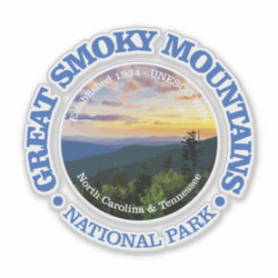 Great Smoky Mountains NP (rd)2 Sticker