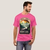 Great Smoky Mountains Ontwerp Actief T-shirt (Voorkant volledig)