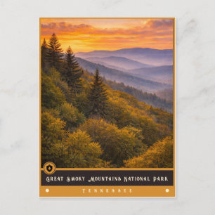 Great Smoky Mountains Oude ansichtkaart Briefkaart