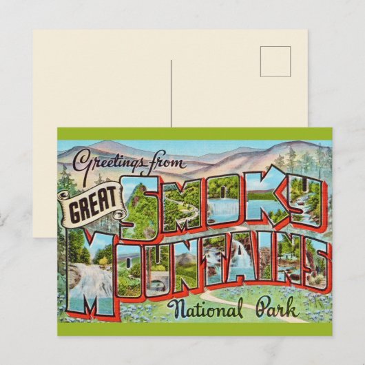  Great Smoky Mountains Park Briefkaart (Voorkant / Achterkant)