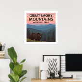 Great Smoky Mountains Park Poster (Thuiskantoor)