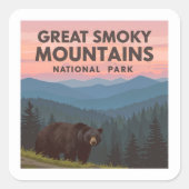 Great Smoky Mountains Park Vierkante Sticker (Voorkant)