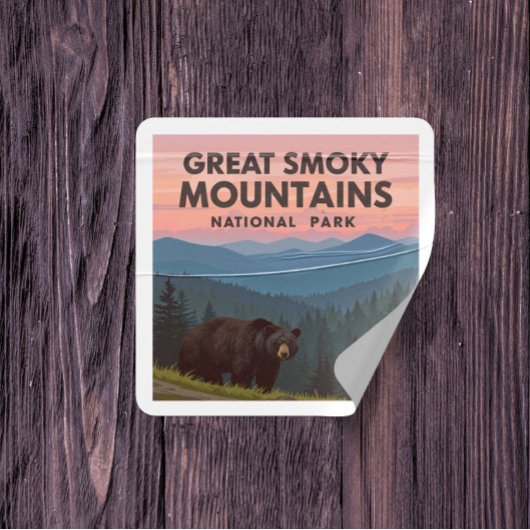  Great Smoky Mountains Park Vierkante Sticker