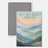 Great Smoky Mountains Reis Magneet (Voorkant / Achterkant)