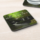 Great Smoky Mountains Stream Watefall Tremont Bier Onderzetter (Linkerzijde)