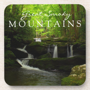 Great Smoky Mountains Stream Watefall Tremont Bier Onderzetter
