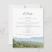 Great Smoky Mountains Travel Wedding Details Kaart (Voorkant)