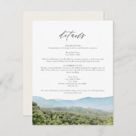 Great Smoky Mountains Travel Wedding Details Kaart