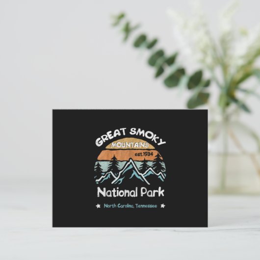 Great Smoky Mountains US National Park Camping Briefkaart (Staand voorkant)