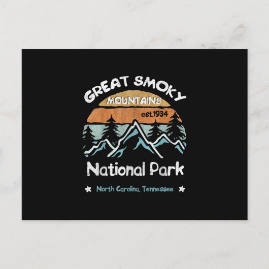 Great Smoky Mountains US National Park Camping Briefkaart (Voorkant)