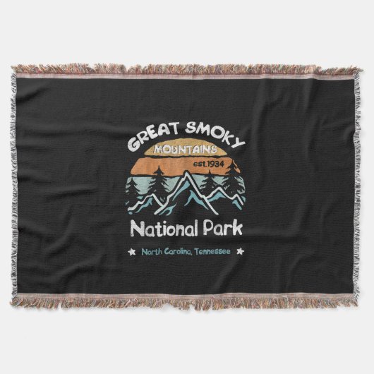 Great Smoky Mountains US National Park Camping Deken (Voorkant)