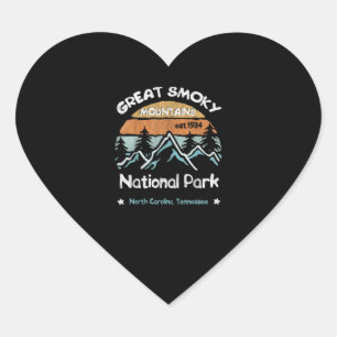 Great Smoky Mountains US National Park Camping Hart Sticker