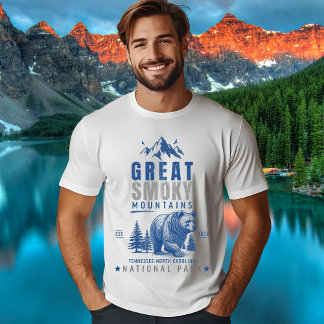 Great Smoky Mountains Vintage Bear Graphic T-shirt
