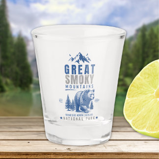 Great Smoky Mountains Vintage Bear – National Park Shot Glas