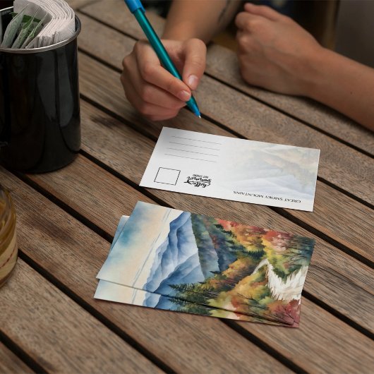 Great Smoky Mountains Waterverf Kaart