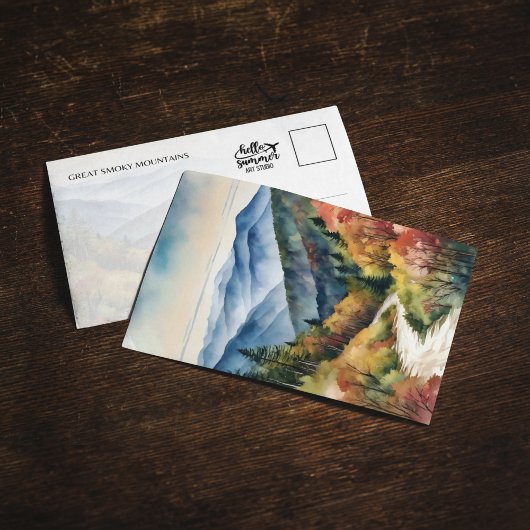 Great Smoky Mountains Waterverf Kaart