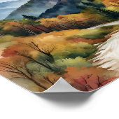 Great Smoky Mountains Waterverf Waterverf Art Poster (Hoek)