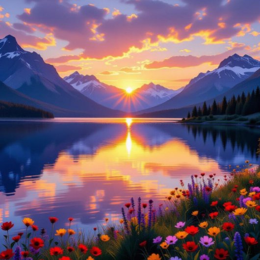 Great Smoky Mountains zonsondergang T-shirt