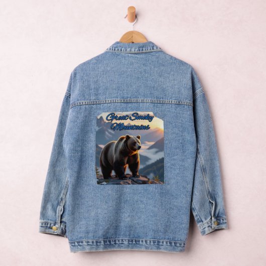 Great Smoky Mountains Zwarte Beer Denim Jacket (Hangar)