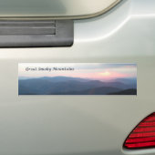 Great Smoky Mtns Sunset Bumpersticker (Op auto)
