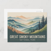 Great Smoky National Park Postcard Vintage Briefkaart (Voorkant / Achterkant)