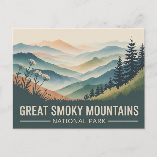 Great Smoky National Park Postcard Vintage Briefkaart (Voorkant)