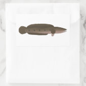 Great Snakehead Rechthoekige Sticker (Tas)