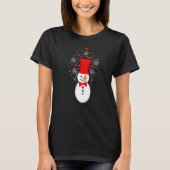 Great Snowman Winter Season Christmas Eve Feast Pa T-shirt (Voorkant)