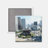 Great South Gate (Sungyemun), Seoul, Zuid-Korea Magneet (Voorkant / Achterkant)