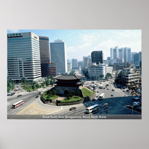 Great South Gate (Sungyemun), Seoul, Zuid-Korea Poster