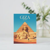Great Sphinx Egypt Briefkaart (Staand voorkant)
