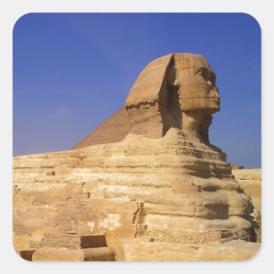 Great Sphinx of Giza, Egypte Vierkante Sticker