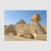 Great Sphinx of Giza with Khafre pyramid - Egypt Tissuepapier (Voorkant)