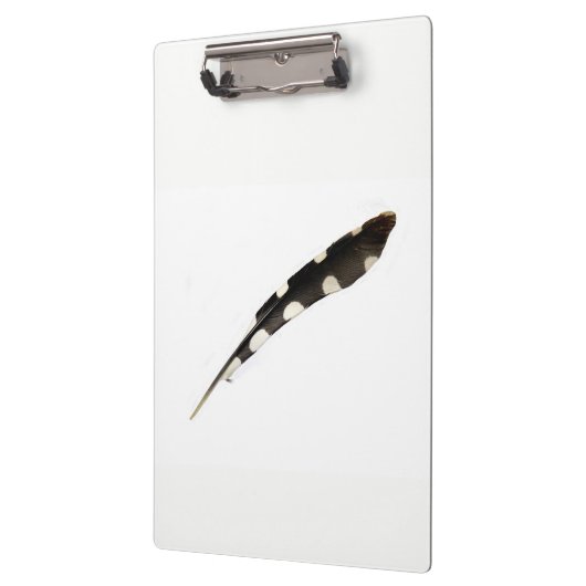 Great Spotted Woodpecker Feather Clipboard Klembord (Links)