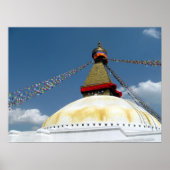 Great Stupa of Boudha, Kathmandu, Nepal Poster (Voorkant)