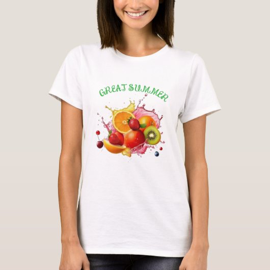 Great Summer Fruit Tee – Colorful & Fun T-shirt (Voorkant)