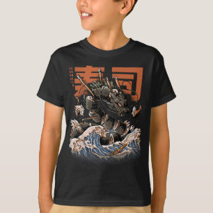 Great Sushi Dragon Japans voedsel Kawaii Dragon An T-shirt